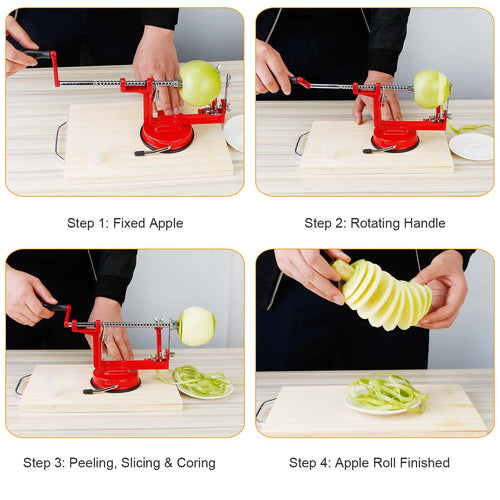 Peeler suction base attached to counter